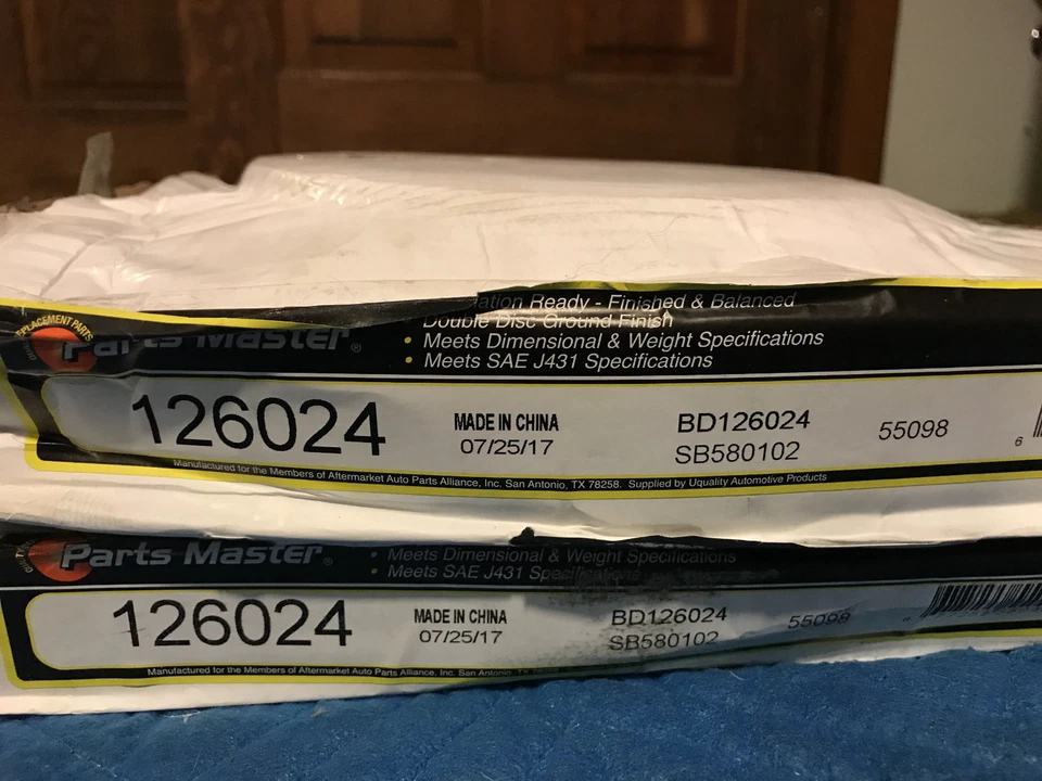 Parts Master 126024 задний дисковый тормоз ротор для 03–07 Cadillac CTS / 05–11 STS - Изображение 1 из 1