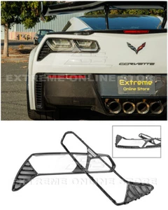 Bisel de ajuste de luz trasera de fibra de carbono estilo fábrica para Corvette C7 GM 14-19 - Imagen 1 de 12