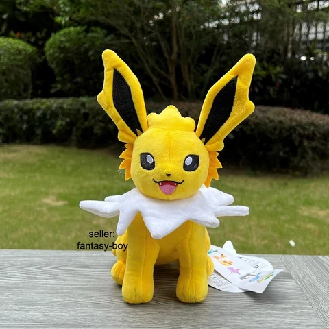 New Cute Squat Jolteon 10" Plush Stuffed Toy Soft Animation Doll Cover