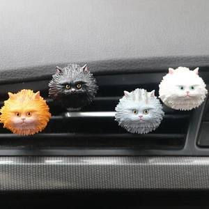 1Pc Cute Cat Car Air Vent Decoration and Clip w/ Air Freshener Flake-Keep Aroma - Picture 1 of 15