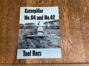 Caterpillar No 64 & 42 Tractor Tool Bars Brochure Spec Sheet Vintage 1950's - Picture 1 of 5
