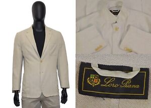 Men's Loro Piana Blazer 42US/UK 52IT Beige Cotton & Wool & Silk & Cashmere