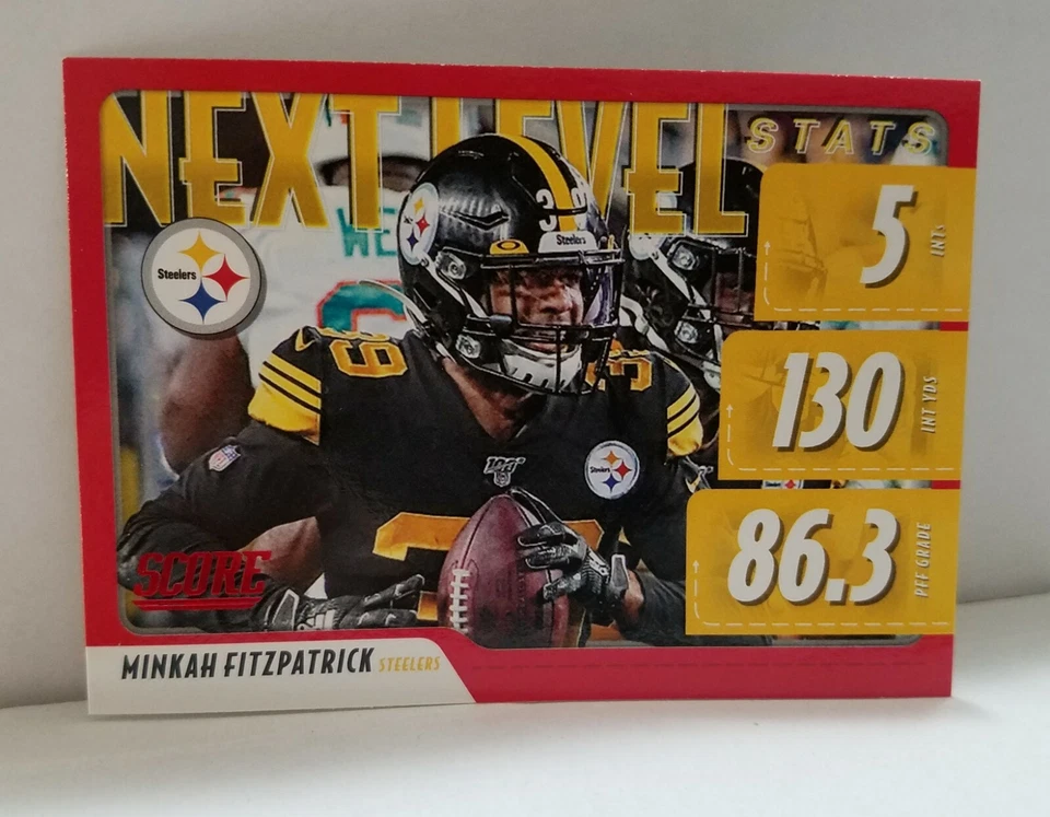 2020 Score Minkah Fitzpatrick Red Parallel Next Level #NLS-MF Pittsburgh Steeler - Image 1 of 2