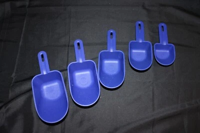 5x Messlöffel Messbecher blau Tupperware Tupper Maßliebchen Rarität 50 - 250 ml - Bild 1 von 2