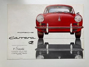 Vintage brochure sales catalogue de vente prospectus Porsche carrera 2 auto - Imagen 1 de 3