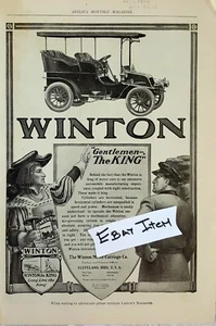 1904 auto anuncio Winton carro de motor Pope motor Waverley - Imagen 1 de 2
