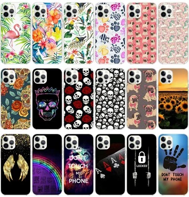 CUSTODIA COVER IN TPU MORBIDA PER APPLE IPHONE 14 / PLUS / PRO /MAX FANTASIA M15 - Immagine 1 di 4