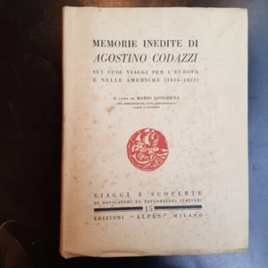 VIAGGI MEMORIE INEDITE DI AGOSTINO CODAZZI Sui suoi viaggi alpes - Bild 1 von 2