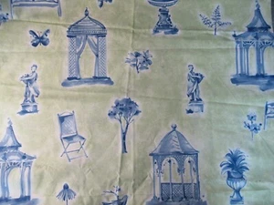 Jardines Mariposas Pájaro Baño Gazebo Silla Estatua Tela Algodón SBTY X 29" W NUEVO - Imagen 1 de 12