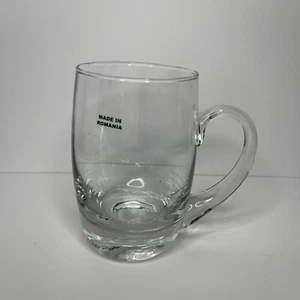 (1) Tazza Birra Romania Vetro Trasparente Alta Sfera Arte - Foto 1 di 7