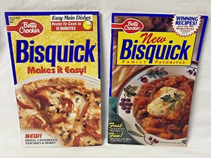 Lot Of 2 Betty Crocker Bisquick Cookbooks Softcover 1994 & 1996 - Picture 1 of 8