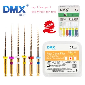 DMXDENT Dental Endo Engine Use Niti Rotary Files Root Canal 19/21/25/31mm SX-F3 - Picture 1 of 29