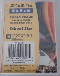 Freestanding Borderless Plastic Photo L-Frame 2x3 Inch Portrait - Picture 1 of 2