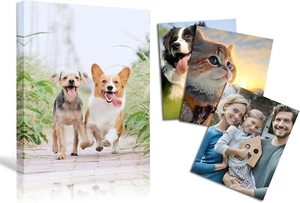 Custom Canvas Wall Art, Personalized Photo to Canvas Home Decor Gifts - Picture 1 of 8