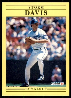 1991 Fleer #556 Storm Davis - Image 1 of 2