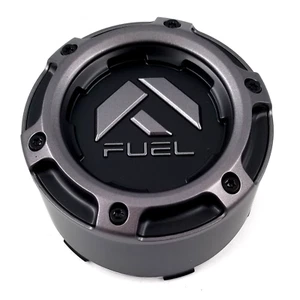 Fuel Matte Black Snap On D681 Rebel 5 3/8" Dia Wheel Center Cap PN: 1005-49GD - Picture 1 of 5