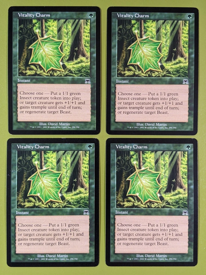 Vitality Charm x4 Onslaught 4x Playset Magic the Gathering MTG - Image 1 of 1