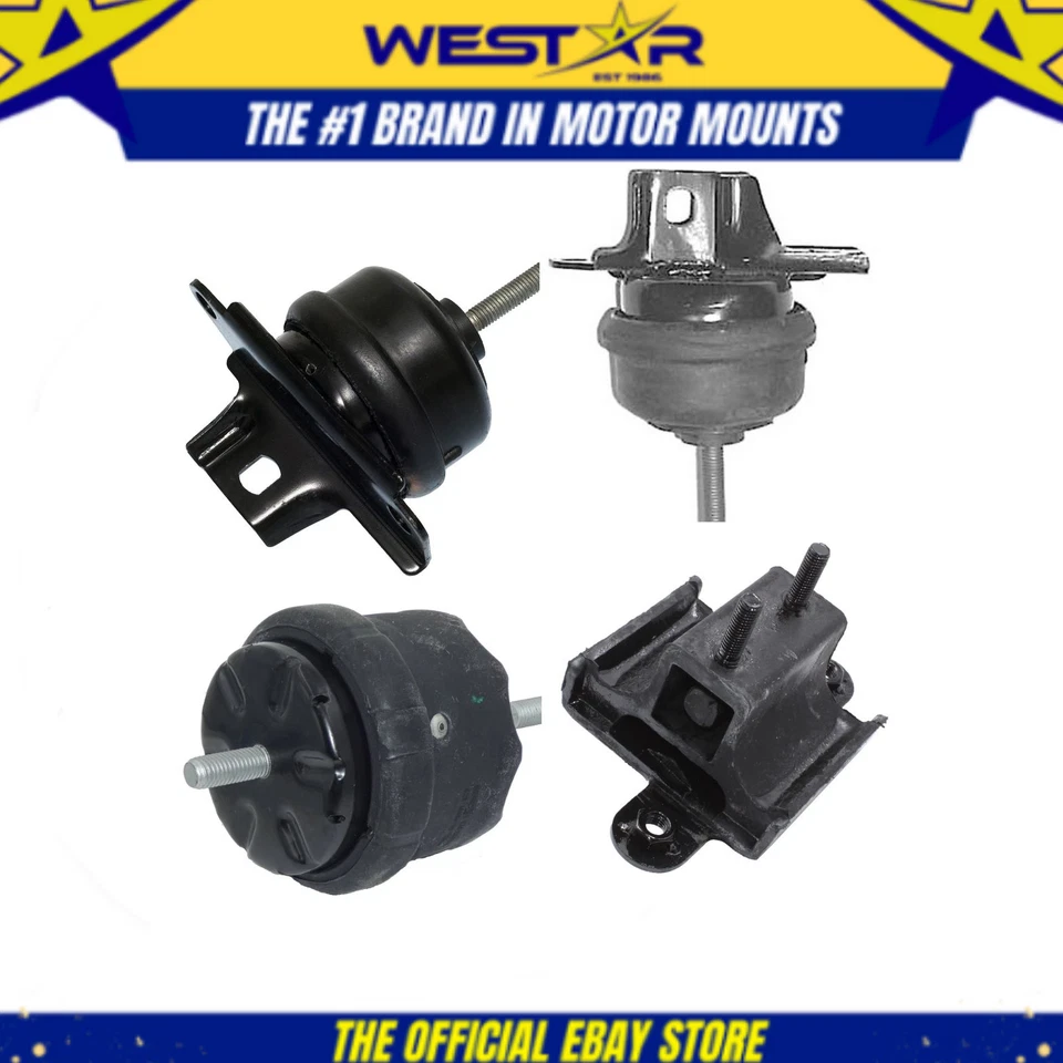 Fits 2000-2005 Buick LeSabre/Pontiac Bonneville 3.8L Motor & Trans Mount 4pc - Изображение 1 из 4