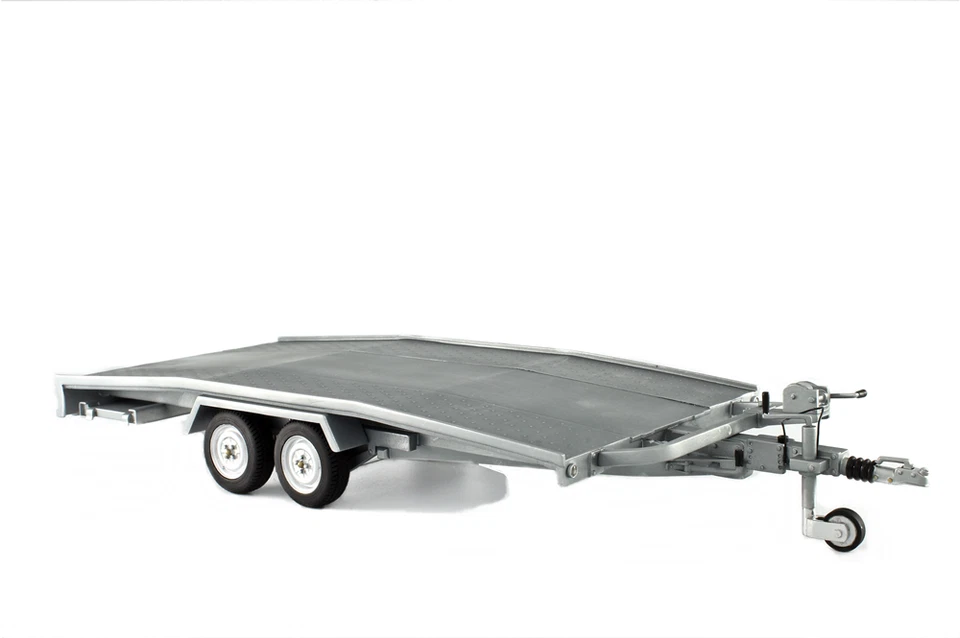 LAUDORACING-MODELS TRAILER RIMORCHIO REMORQUE ELLEBI CAR TRANSPORT 1/12 LM111-12 - Immagine 1 di 4