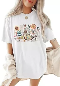 Oversized Tshirts for Women Flower Graphic Tees Short Sleeve Shirts 2025 Summer - Picture 1 of 1