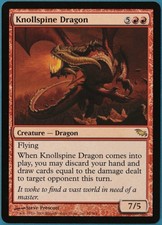 Knollspine Dragon Shadowmoor NM Red Rare MAGIC MTG CARD (ID# 244405) ABUGames