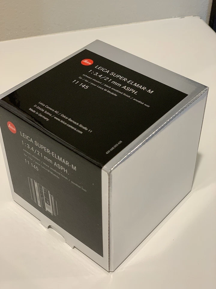 Leica 21mm f3.4 Super Elmar ASPH (11145) SOLO CAJA y manual Foto 1 de 3