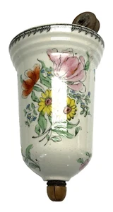 Ancien CONTREPOIDS en porcelaine fleurie pour lustre " monte et baisse " XIXème - Imagen 1 de 4
