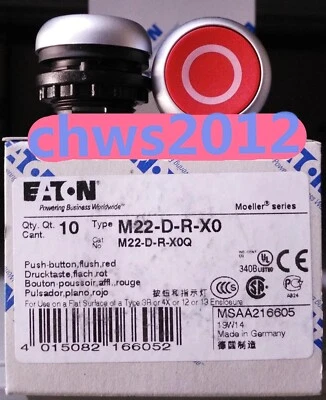 1 PCS NEW EATON MOELLER Self reset button head with logo M22-D-R-X0 - Image 1 of 3