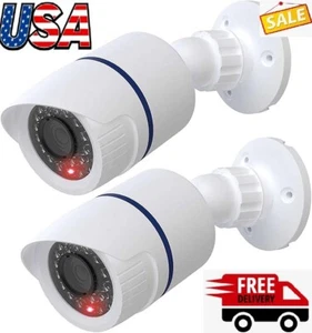 2pack Dummy Fake Camera Surveillance Security CCTV Dome Indoor Outdoor LED Light - Picture 1 of 8
