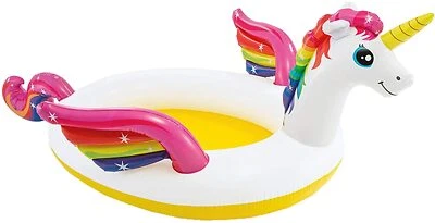 Planschbecken - "Einhorn" Babypool (272x193x104cm) mit Wassersprüher Unicorn - Bild 1 von 4
