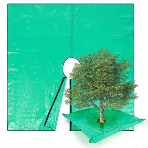 Landscape Tarp for Trimming with 12 inch Hole -Garden Tree Pruning Waterproof - Picture 1 of 7