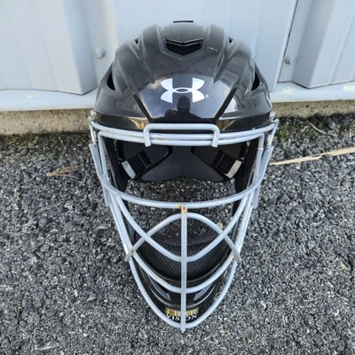 ⚾ Under Armour Catcher’s 头盔成人 7–71⁄2 黑色 UAHG2-AVS 曲棍球风格 — 第 1/4 张图片