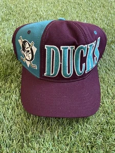 Vintage Starter Mighty Ducks Snapback Hat Cap Tri Power Wool 90s NHL - Picture 1 of 7