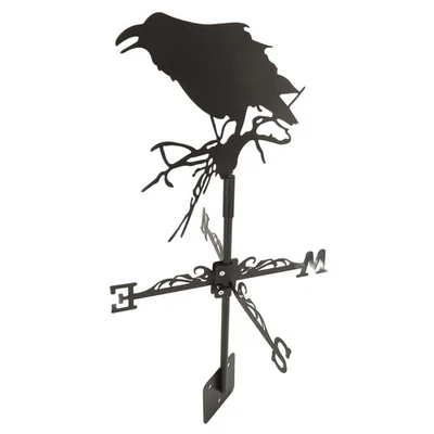 Weathervane Crow Ornament Wind Vane Weathercock Iron Metal Weather Vane JJ - Image 1 of 4