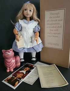 Xenis Puppe Alice im Wunderland 16 Zoll Grinsekatze Holzkugelgelenk Edt 83/225 - Bild 1 von 24