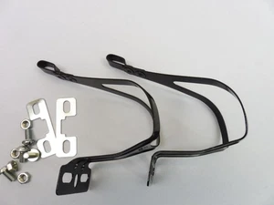 Christophe Black Alloy  toeclips  ( Medium )  - NOS bicycle - Picture 1 of 4