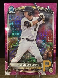 2025 Bowman 1st Tsung-Che Cheng Mega Box Fuchsia /299 Prospect #BCP-95 Pirates - Picture 1 of 3