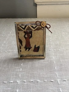 Rustic Primitive Photo Upcycled Handmade New 3x3 - Picture 1 of 6