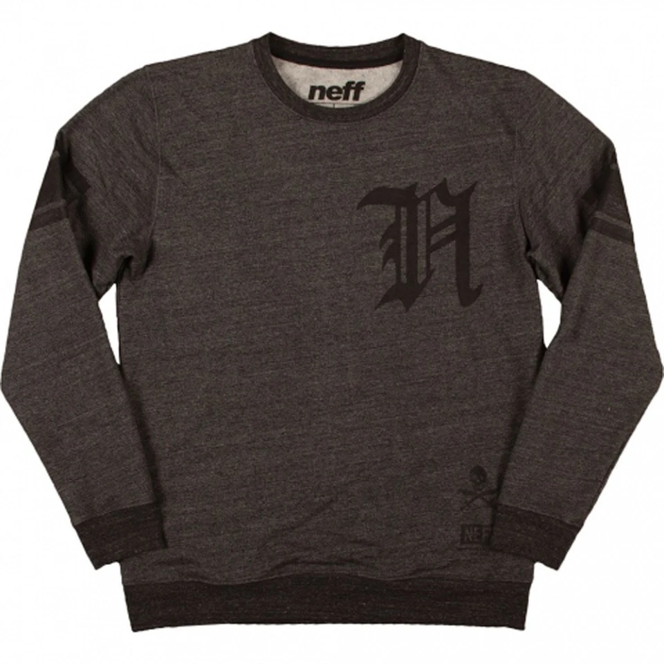 Nueva Sudadera Pullover Neff Scoundrels Cuello Redondo, Para Hombre Grande, Gris Foto 1 de 1