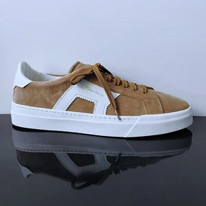Santoni Herren Sant Sneaker in Luxus & schönem braunem Wildleder Leder - Made in Italy - Bild 1 von 20