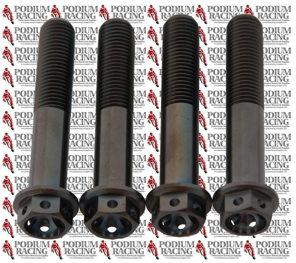 DUCATI 939 796 HYPERMOTARD NEGRO TITANIO 55MM CARRERA PERNOS DE PINZA DELANTERA PERFORADOS Foto 1 de 1