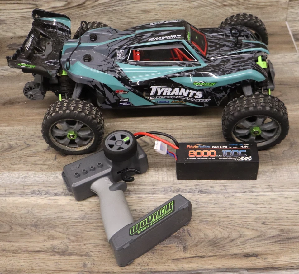 Monster Buggy todoterreno Tyrant escala 1:9 con batería y R/C Foto 1 de 4