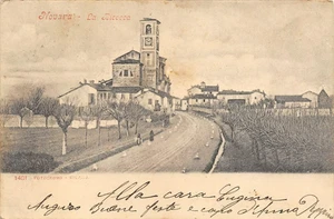 1739) CARTOLINA NOVARA BICOCCA ANIMATA VIAGGIATA DOZZA - Picture 1 of 2