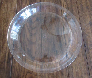 Plato de pastel transparente vintage Pyrex #211 con borde plano, EE. UU./11 pulgadas - Imagen 1 de 3