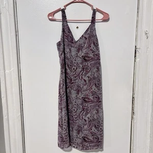 Vintage Y2K Alfani Paisley 100% Silk Dress - Picture 1 of 7