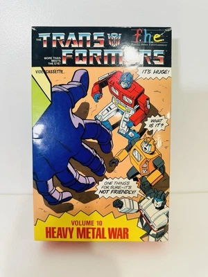 Transformers VHS Tape Vol 10 Heavy Metal War FHE Big Box Vintage 1984 G1 - Image 1 of 4
