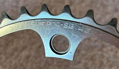 SHIMANO - DURA ACE - CHAIN RING - 42T. - USED - Image 1 of 4