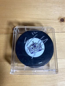 NHL LA Kings Hockey puck Esa Pirnes SIGNED - Picture 1 of 6
