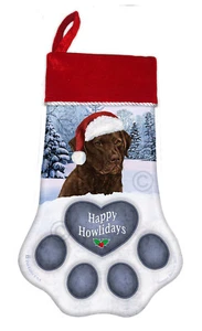 Weihnachtsstrumpf - dunkelbraun Chesapeake Bay Retriever - Bild 1 von 1