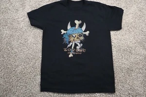 Vintage Zorlac Mens Shirt Black Small Pushead Skateboard 90's Distressed Skull - Picture 1 of 6